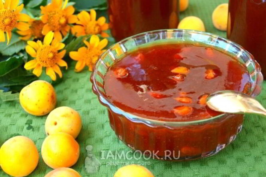 Рецепт абрикосового джема с ядрами