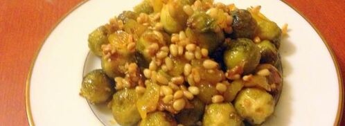 брюссельская капуста с орешками и джемом. Шаг 9