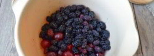 джем из вишни и шелковицы. Шаг 2