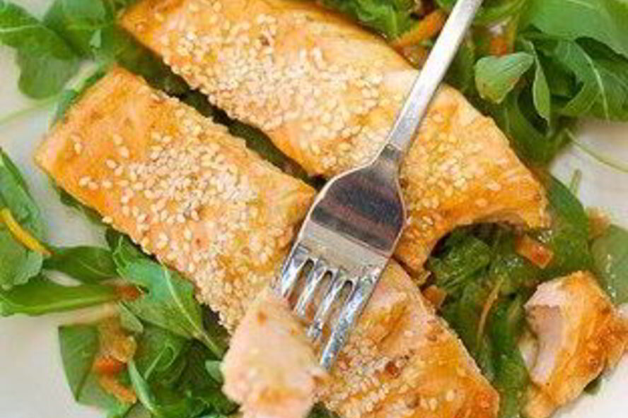 Рецепт лосося в апельсиновом джеме