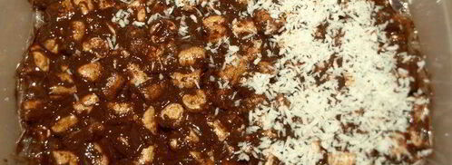 маршмеллоу с шоколадом и вишневым джемом. Шаг 3