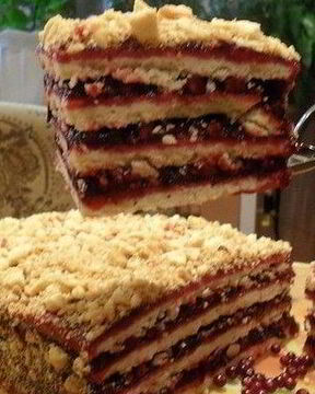 Невероятно простой тортик с джемом