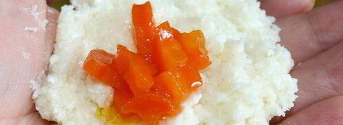 рисовые кнедлики с томатным джемом. Шаг 4