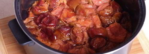 сливовый джем-соус с горьким шоколадом. Шаг 2