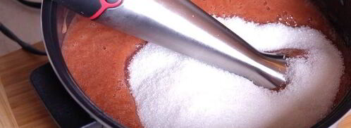 сливовый джем-соус с горьким шоколадом. Шаг 4