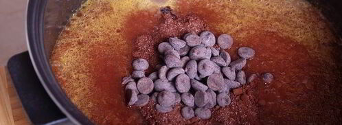 сливовый джем-соус с горьким шоколадом. Шаг 7