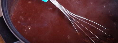 сливовый джем-соус с горьким шоколадом. Шаг 8