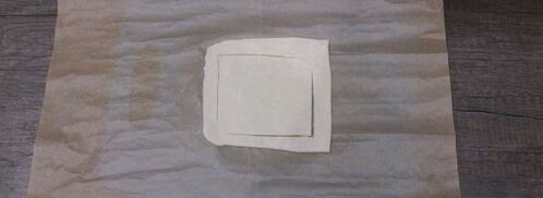 слоеные булочки с малиновым джемом. Шаг 4