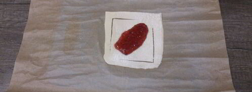 слоеные булочки с малиновым джемом. Шаг 5