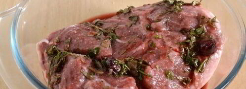 свинина, запеченная с вишневым джемом и вином. Шаг 5