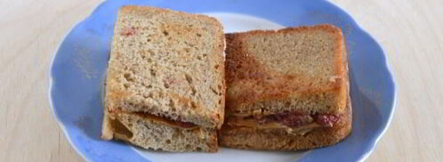 тосты с арахисовым маслом и джемом. Шаг 9