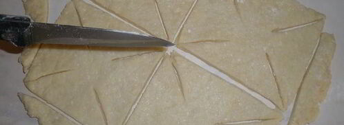 творожные вертушки с джемом. Шаг 4