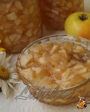 Яблочный джем с карамелью