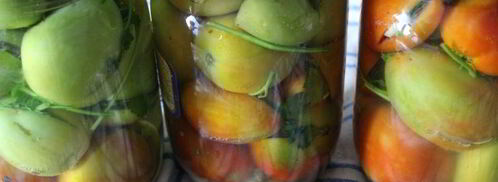 фаршированные зеленые помидоры на зиму. Шаг 4