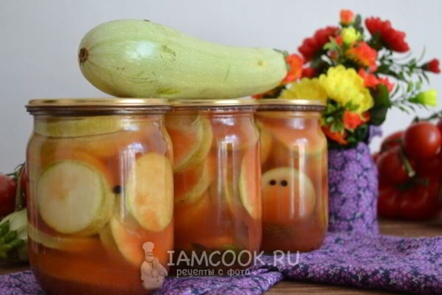 Рецепт кабачков с кетчупом чили на зиму