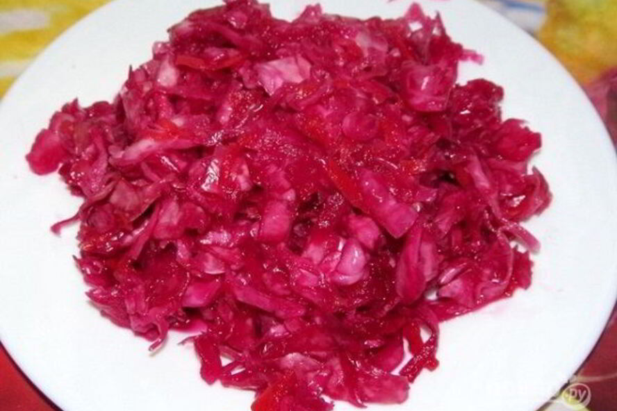 Рецепт капусты, квашенной со свеклой