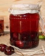 Компот черешневый на зиму с ванилином