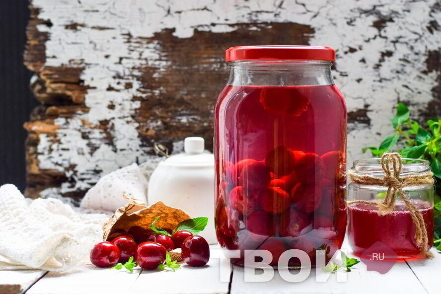 Рецепт компота из черешни на зиму
