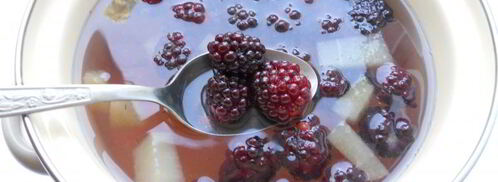 компот из дыни и ежевики. Шаг 4