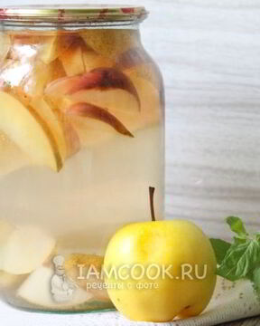 Компот из груш и яблок на зиму