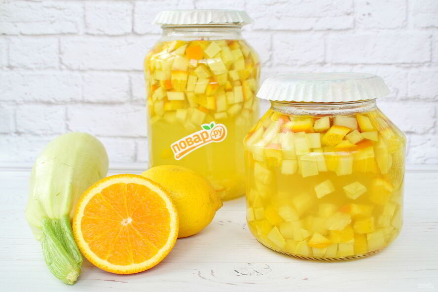 Рецепт компота из кабачков