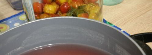 компот из мелкой сливы с мятой. Шаг 3