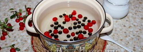 компот из вишни и черной смородины. Шаг 5