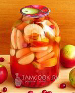 Компот из яблок и кизила