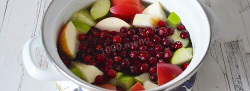 компот из яблок и клюквы. Шаг 4