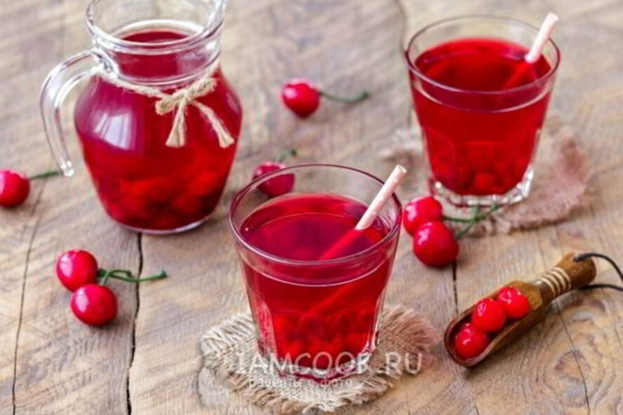 Рецепт компота из замороженной вишни