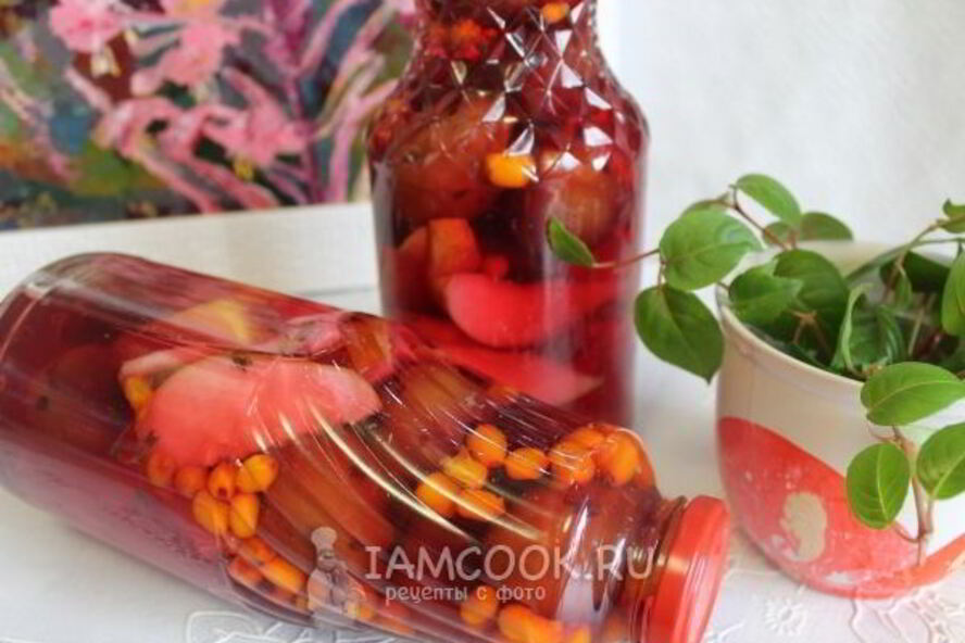 Рецепт компота плодово-ягодный на зиму