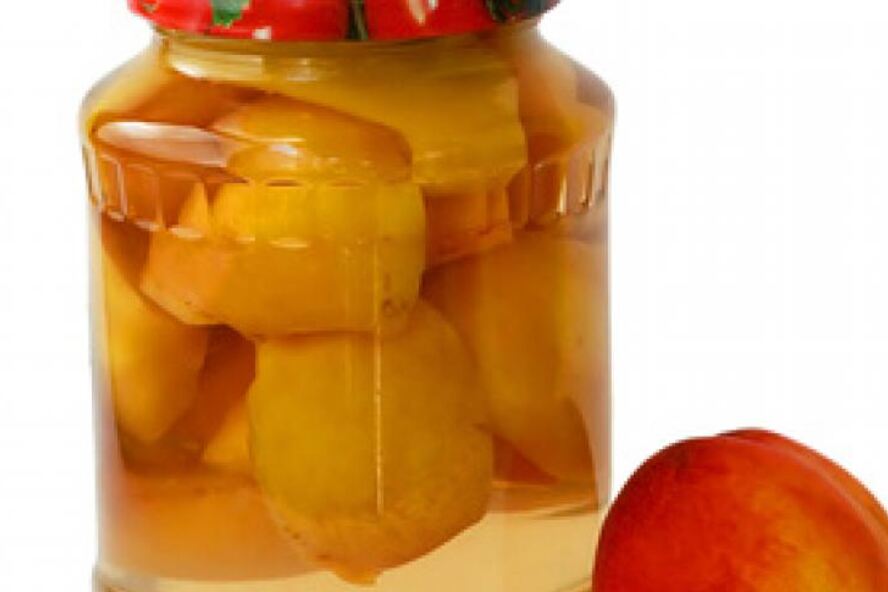 Рецепт персикового компота