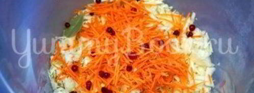 квашеная капуста с клюквой. Шаг 4