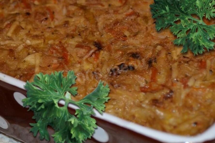 Рецепт квашеной капусты запеченной