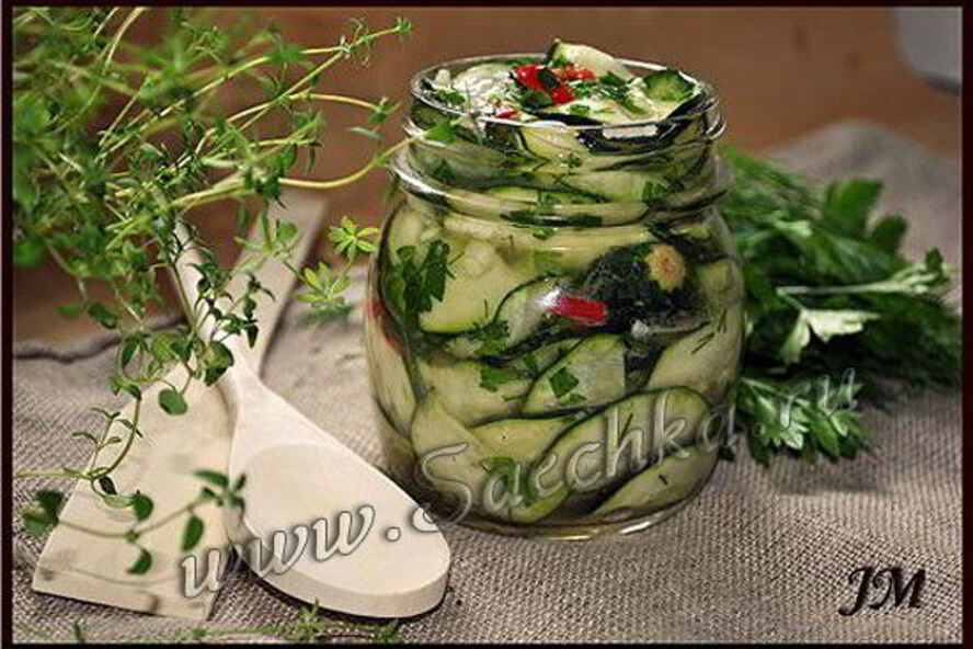 Рецепт кабачков маринованных