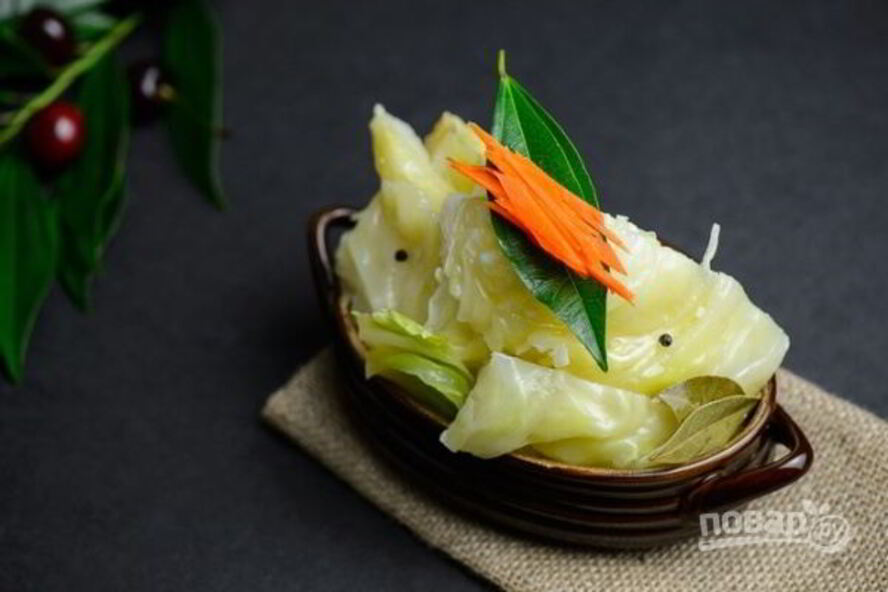 Рецепт капусты маринованной домашней