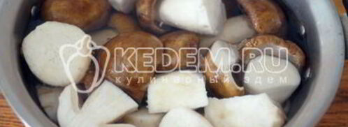 маринованные белые грибы закусочные. Шаг 3