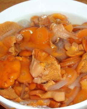 Маринованные лисички без уксуса