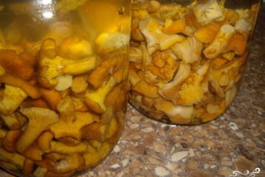 Рецепт маринованных лисичек с чесноком