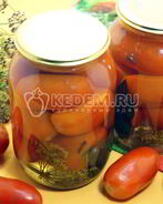 Маринованные помидоры в литровых банках на зиму