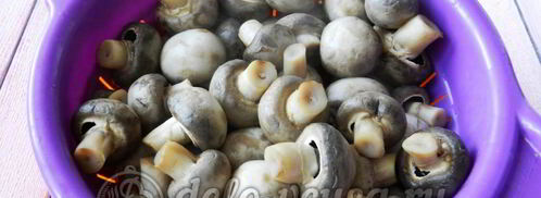 маринованные шампиньоны на зиму. Шаг 3