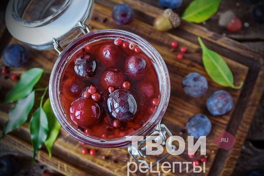 Рецепт маринованных слив
