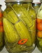 Острые маринованные огурчики на зиму