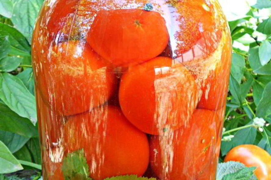 Рецепт помидоров маринованных с листьями малины