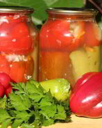 Перец, фаршированный капустой