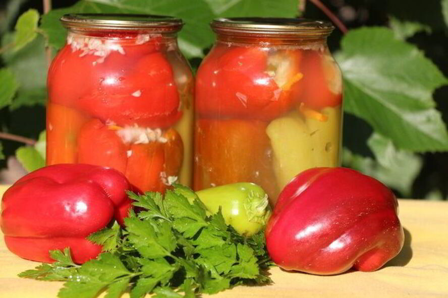 Рецепт перца, фаршированного капустой