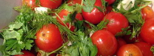 быстрые малосольные помидоры. Шаг 3