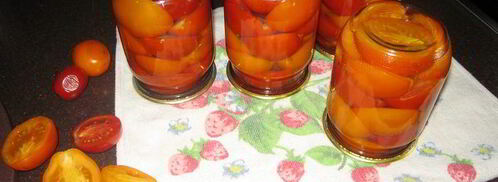 консервированные помидоры кусочек лета. Шаг 3