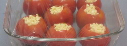 малосольные помидоры с чесноком. Шаг 5