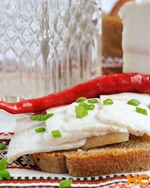 Сало соленое по-украински